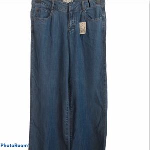 NWT CABI JEANS Sz 4 Indigo Jean Denim Tencel Trouser